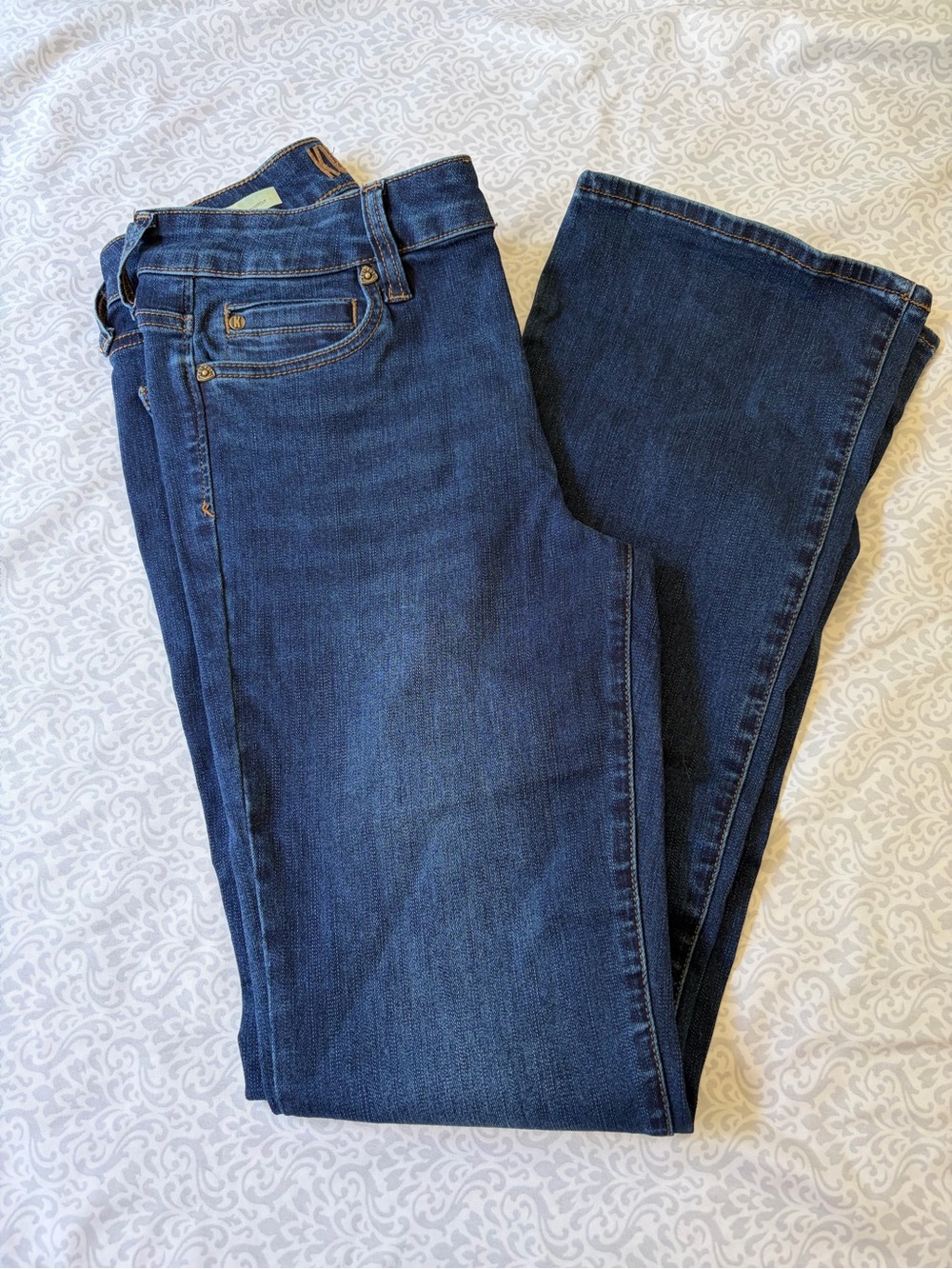 Kut from the Kloth Nicole Dark Blue Boot Cut Jeans